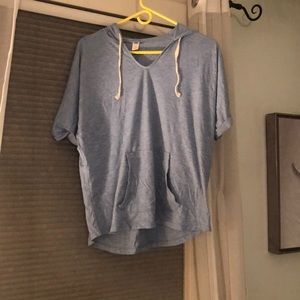 Blue Hooded Pajama Shirt!